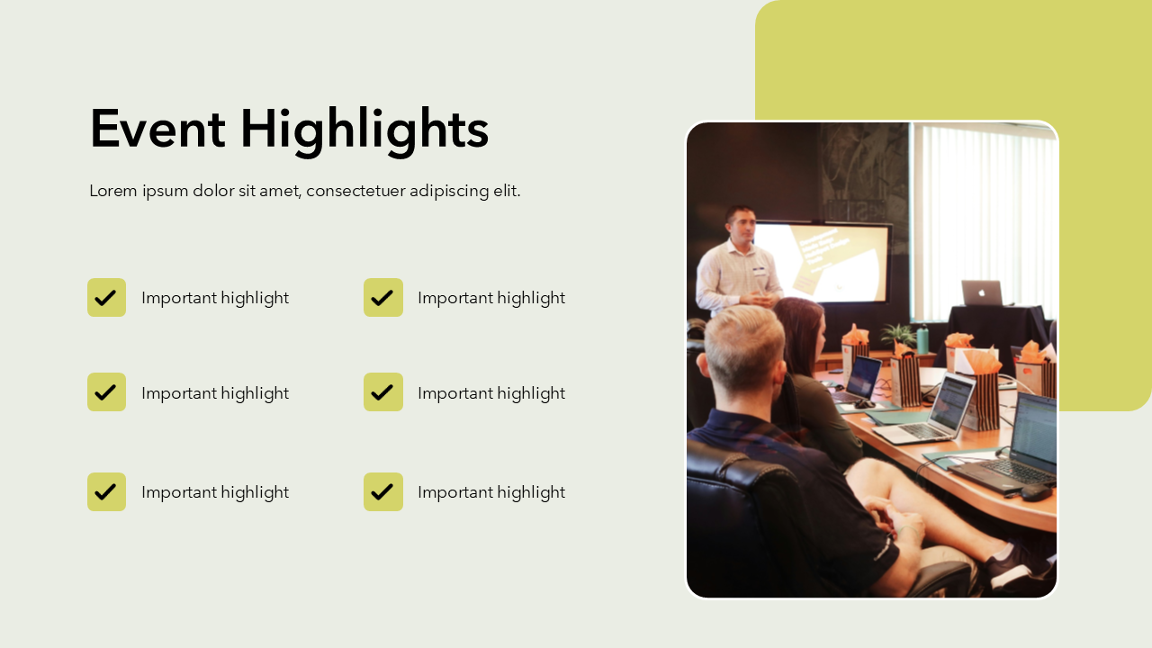 Event Recap Slides
