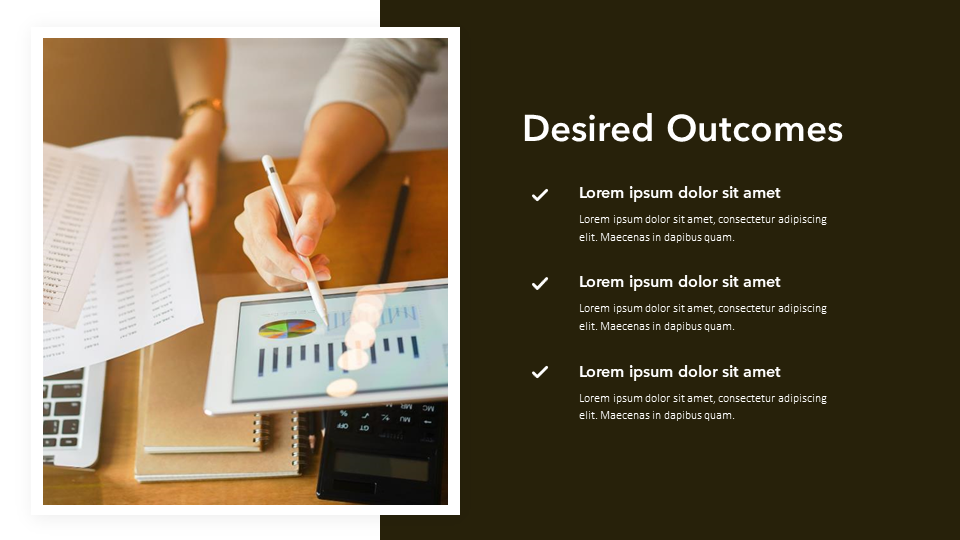 Desired Outcomes Slide Template