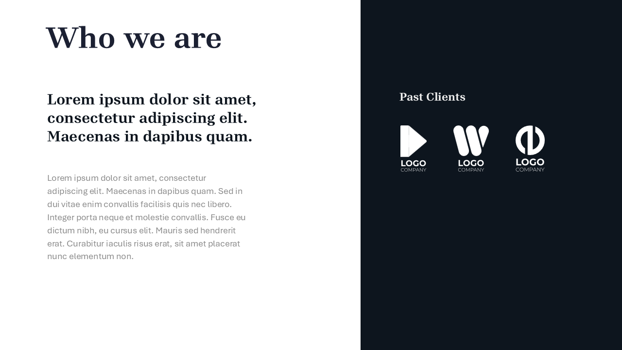 Black and White PowerPoint Template