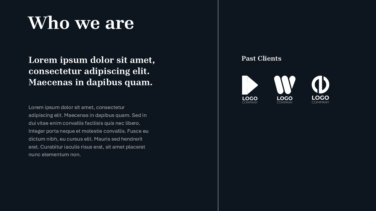 Black PPT Template