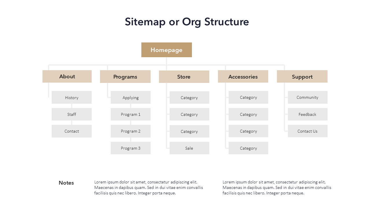 Sitemap Slide Template