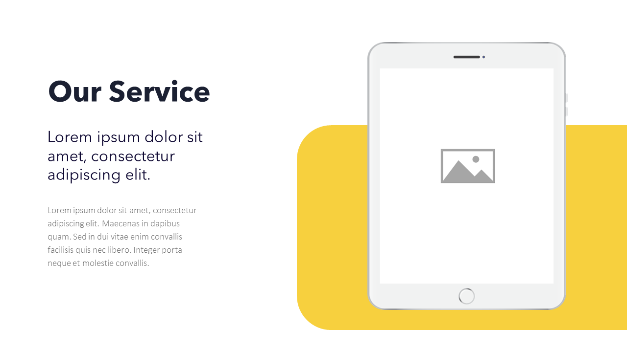 Tablet Mock-up - Slide Template