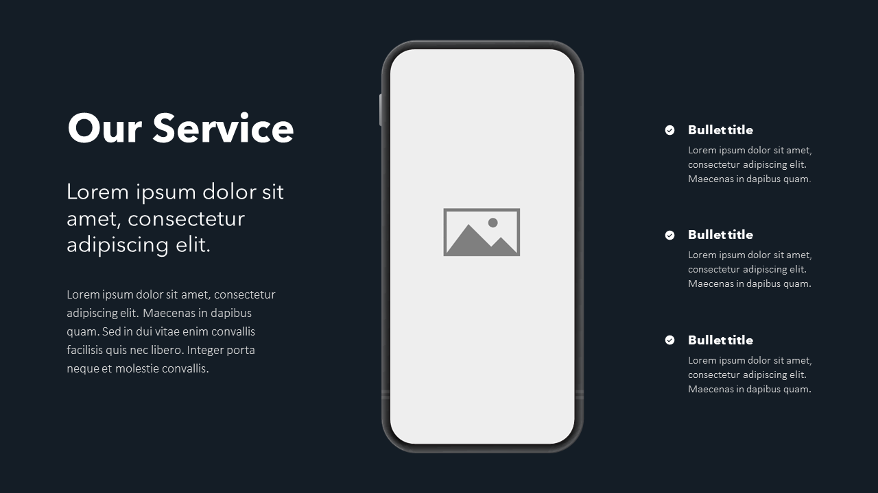 Device Mockup (in Black) - Slide Template