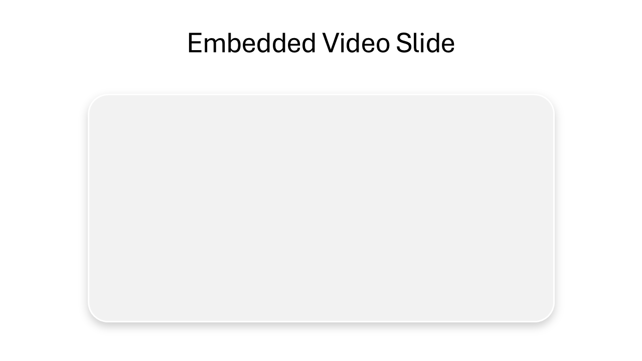Embedded Video in Slide