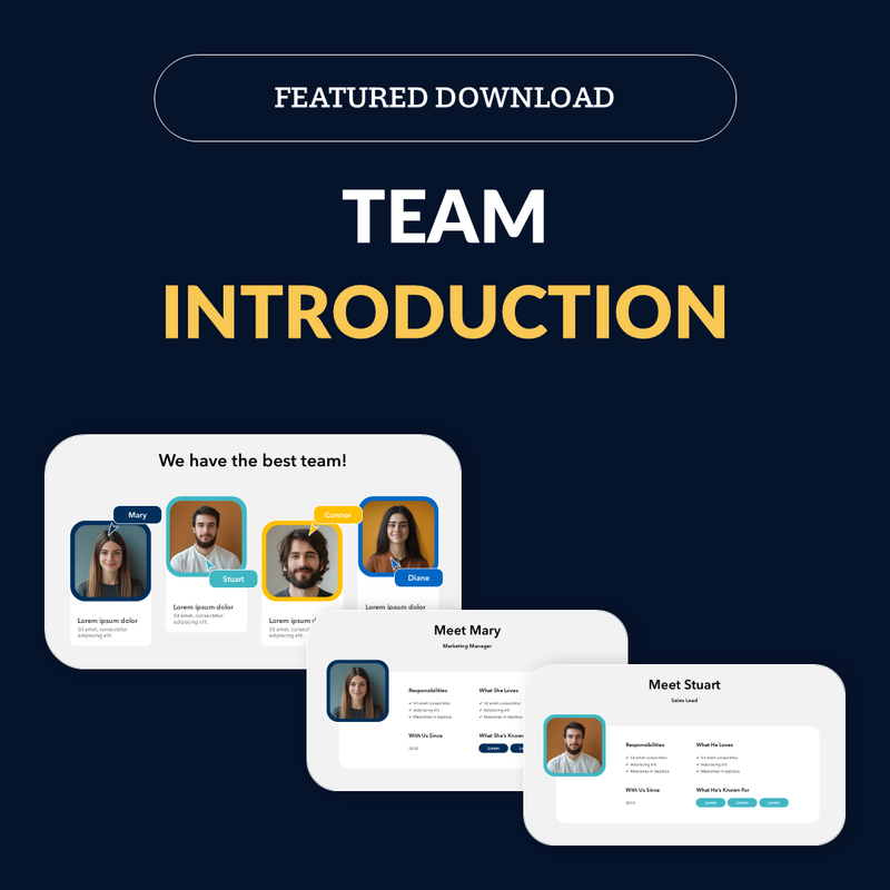 Team Intro Slides | Linia Presentations