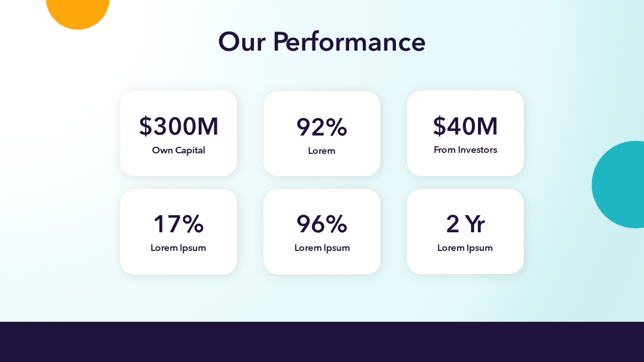 Our Numbers and Stats - Slide Template