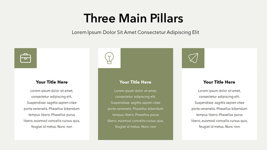 Three Pillars Slide Template
