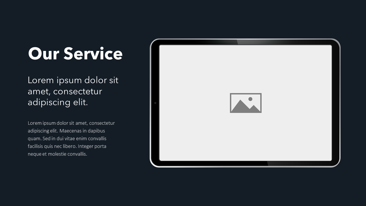 Device Mockup (in Black) - Slide Template