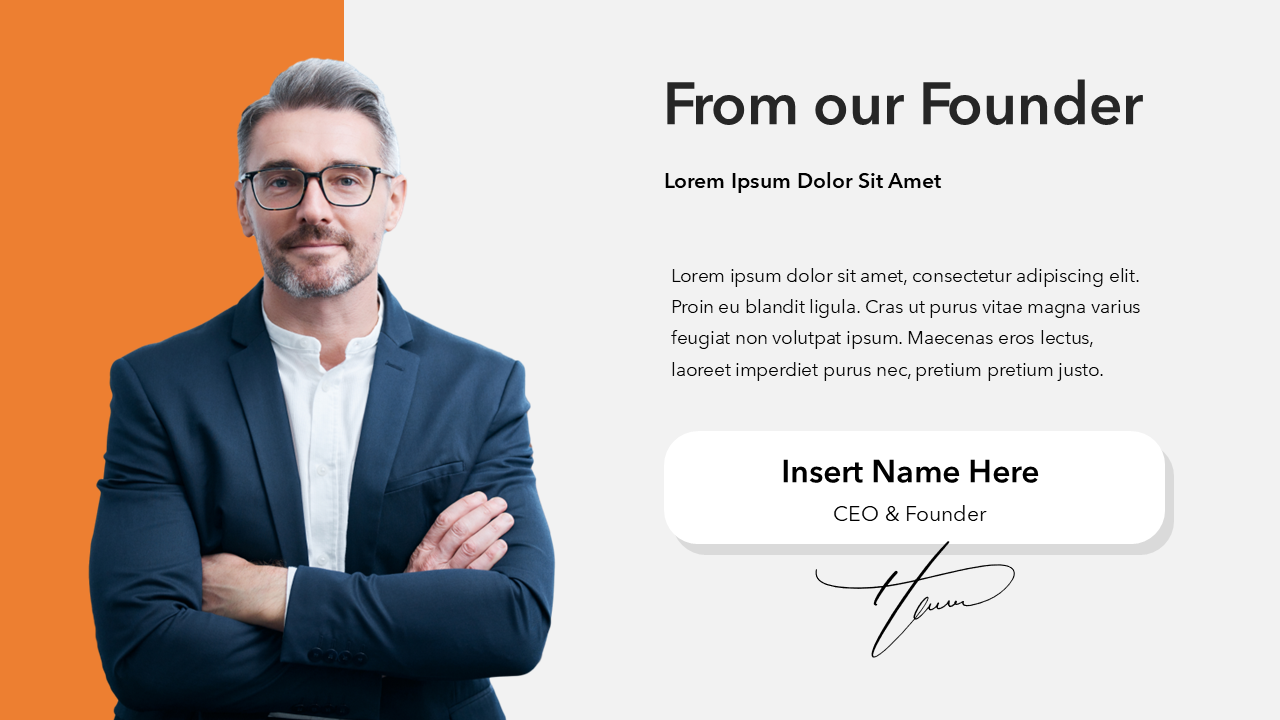 Orange and Black PPT Template