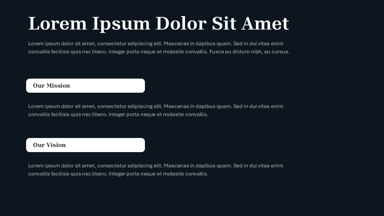 Black PPT Template