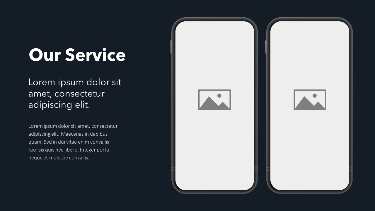 Device Mockup (in Black) - Slide Template