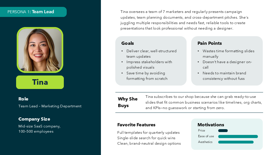 User Persona PPT