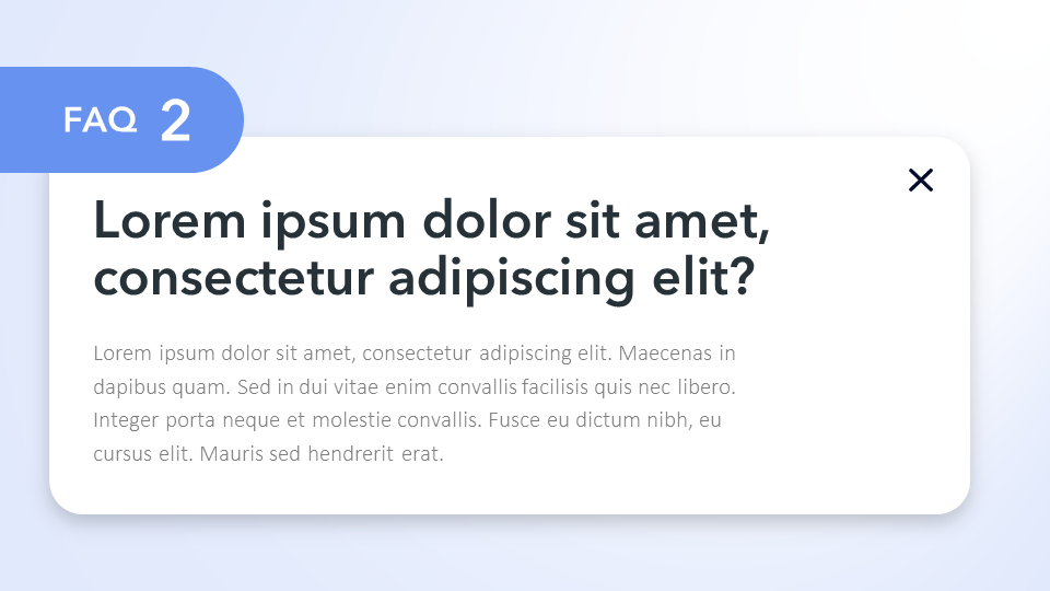 FAQs PowerPoint Template