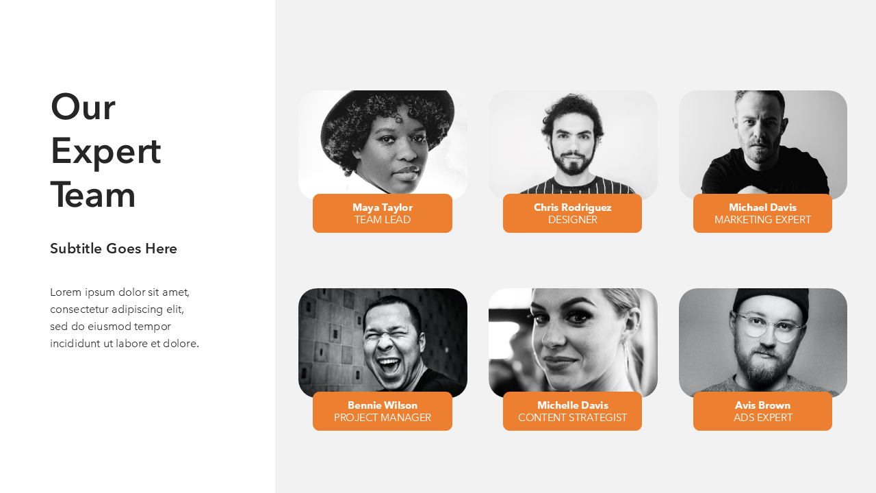 Orange and Black PPT Template