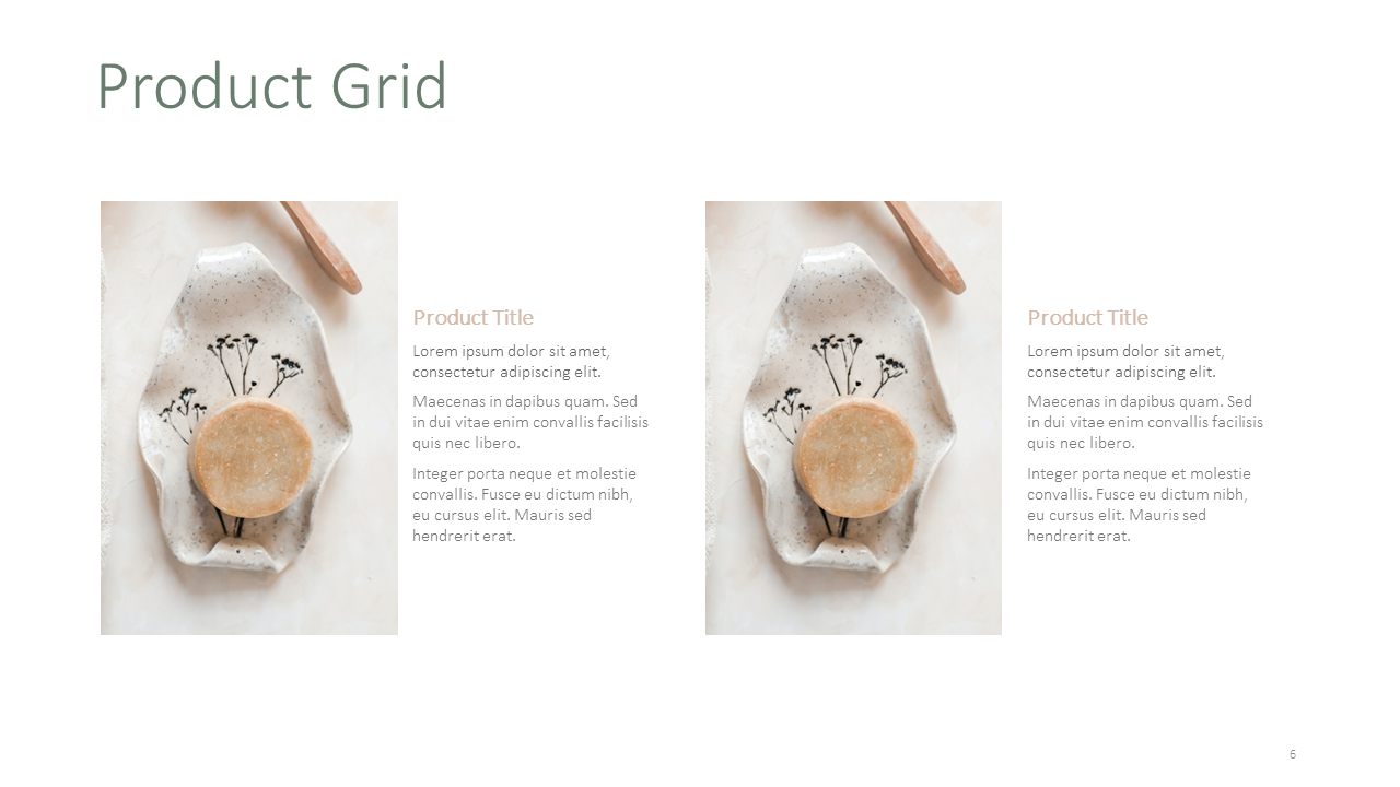 Beauty Products PPT Template
