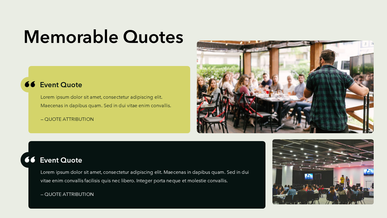 Event Recap Slides