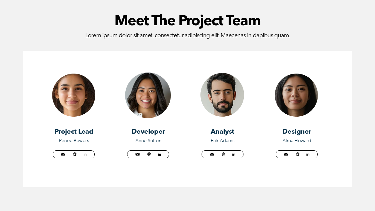 Project Team Slide