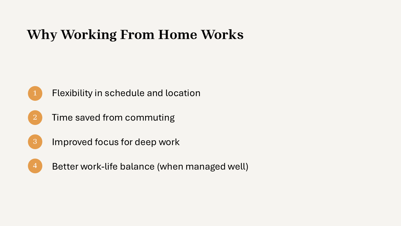 Work From Home Presentation