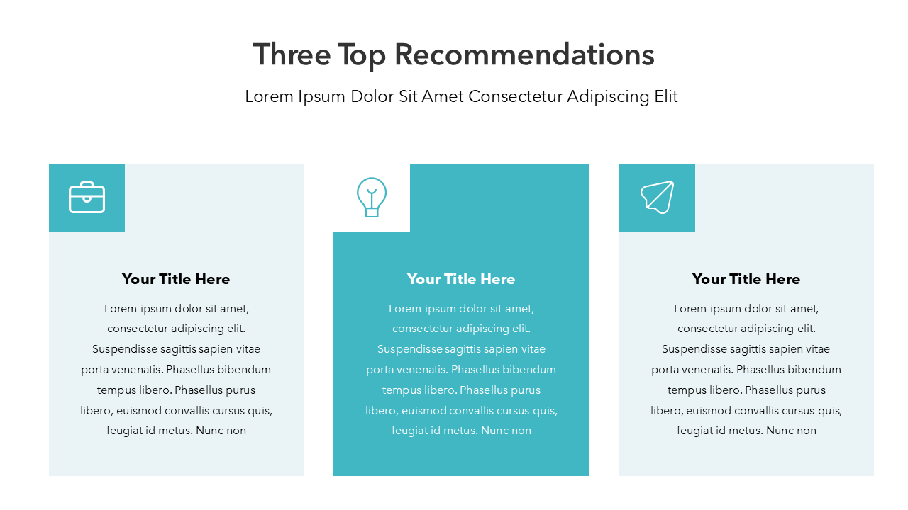 Recommendations Slide