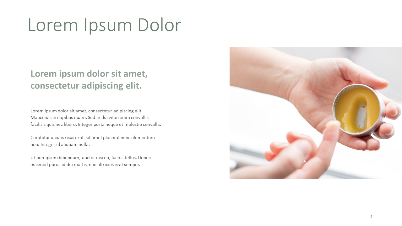 Beauty Products PPT Template