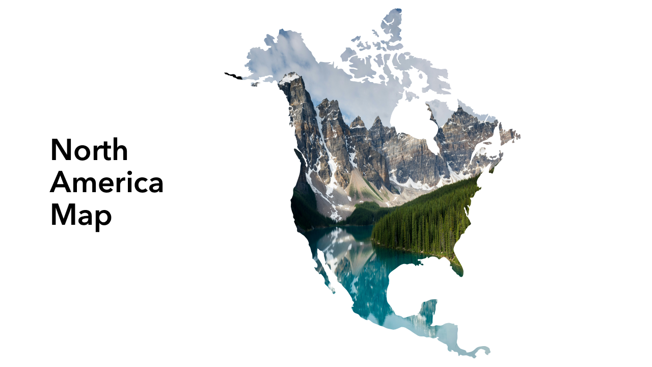 North America Map PPT Slides