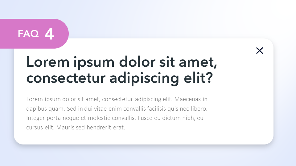 FAQs PowerPoint Template