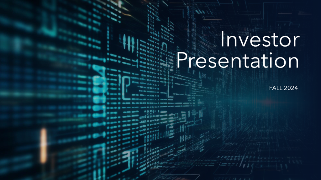 Pitch Deck Title Slide