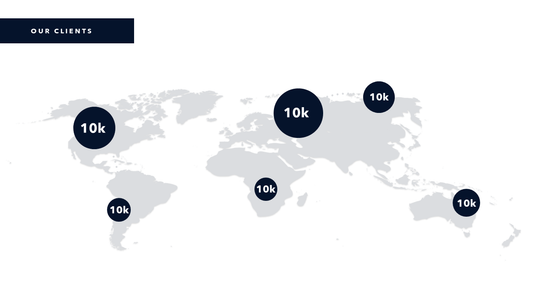 World Map Slide Template