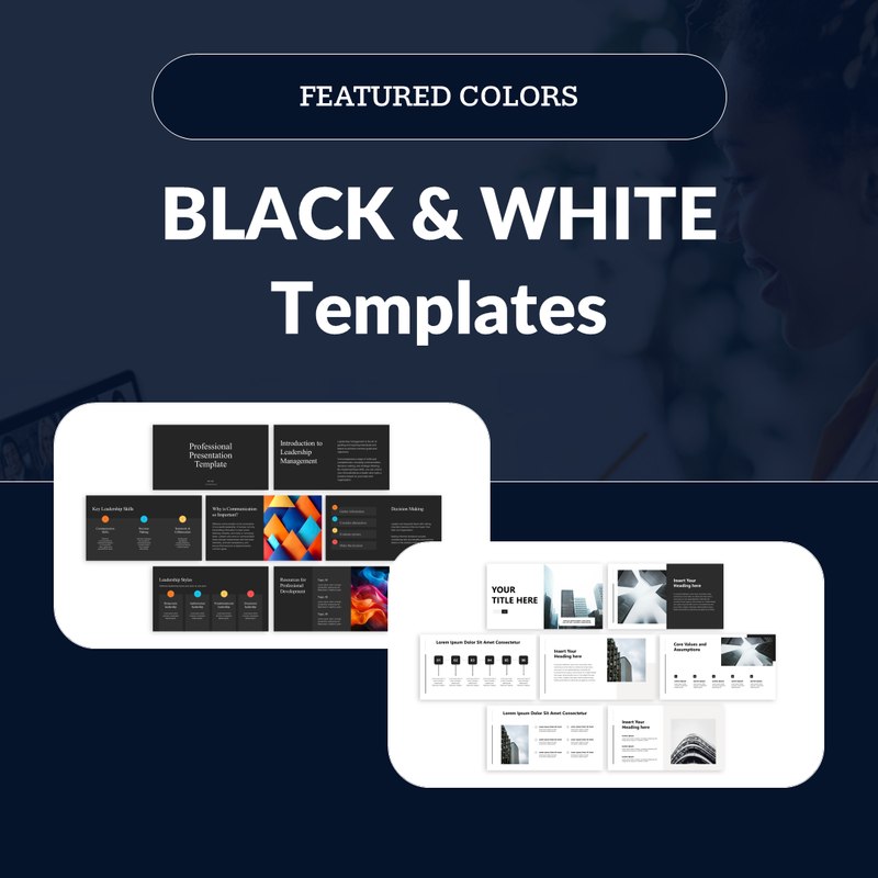 Black & White PowerPoint Templates
