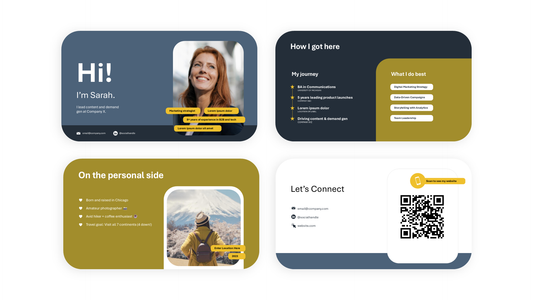 Self Introduction Slide Template
