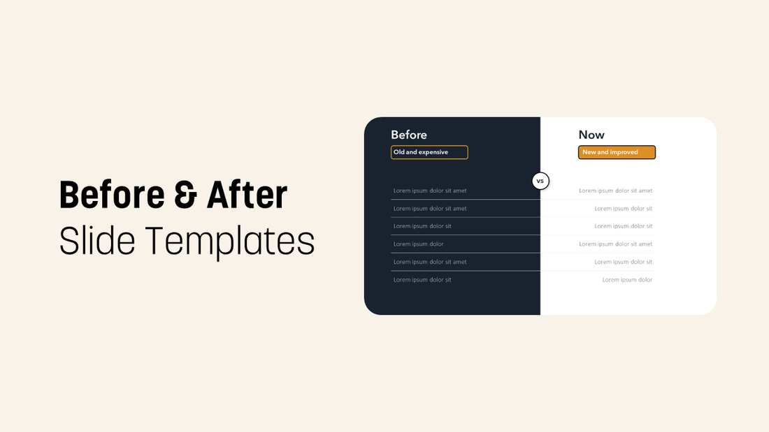 Before & After Slide Templates