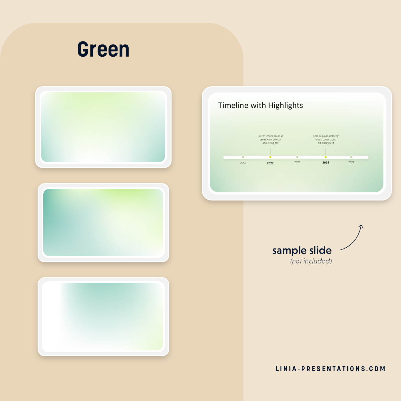 Green Slides Background