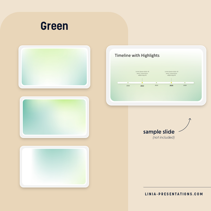 Green Slides Background