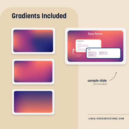 Blue and Orange Gradient Slides Background