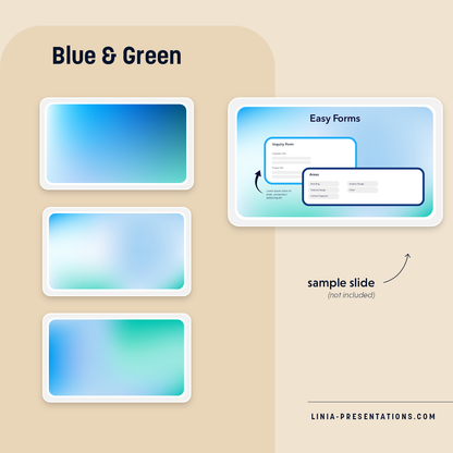 Blue and Green Slides Background