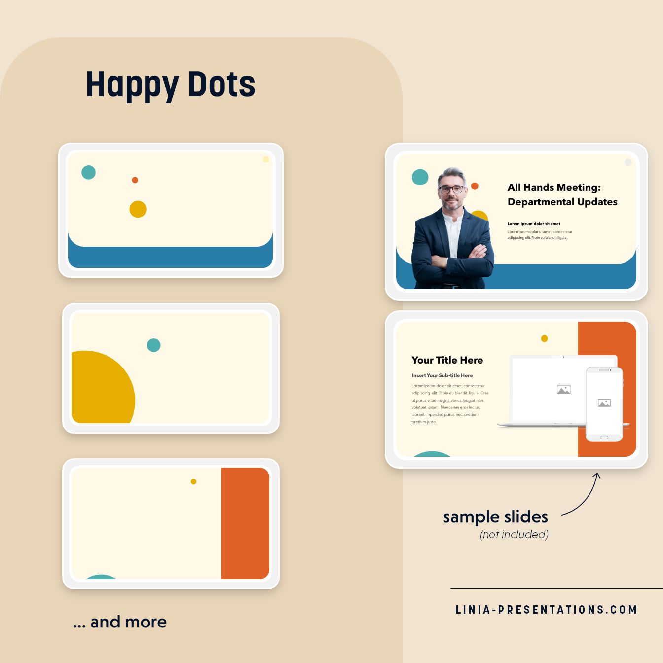 Happy Dots Slides Background