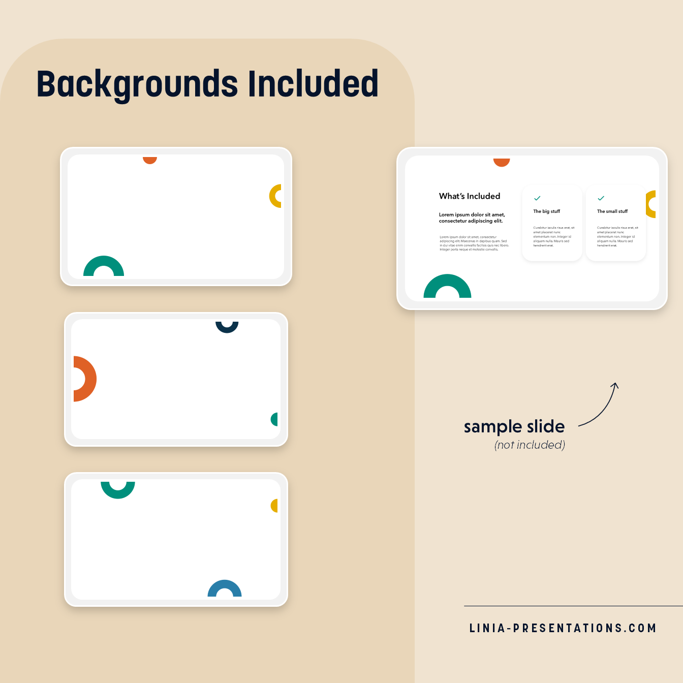 Simple Circles Slides Background