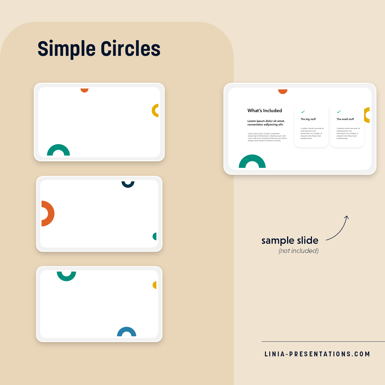 Simple Circles Slides Background