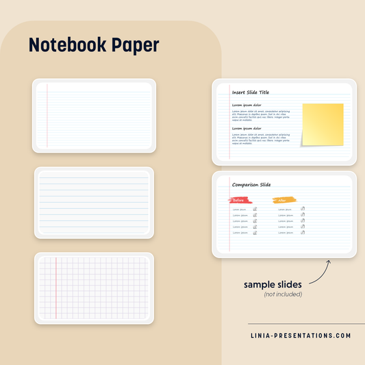 Notebook Paper Slide Background