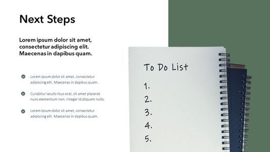 Our Next Steps Slide Template