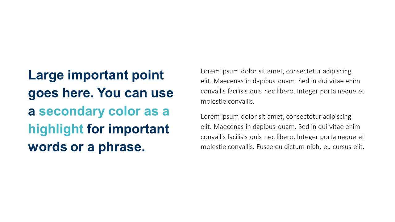 Title and Paragraph Slide | PPT | Google Slides