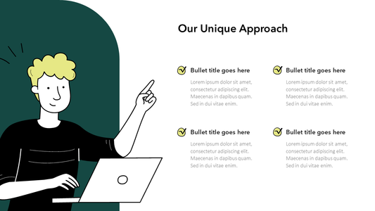 Our Unique Approach Slide Template