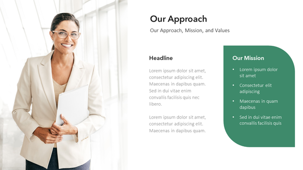Our Approach Slide | PowerPoint or Google Slides
