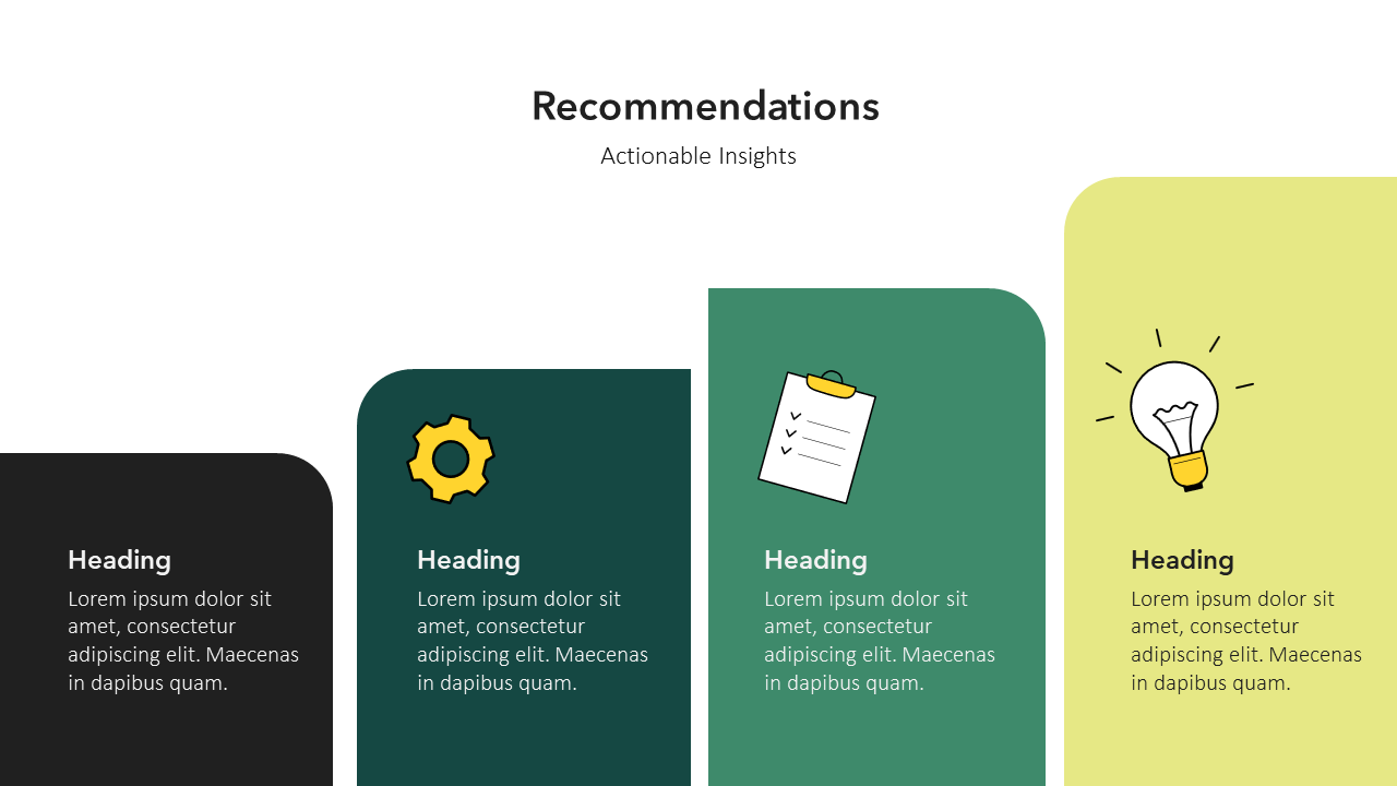Our Recommendations Template | PowerPoint or Google Slides