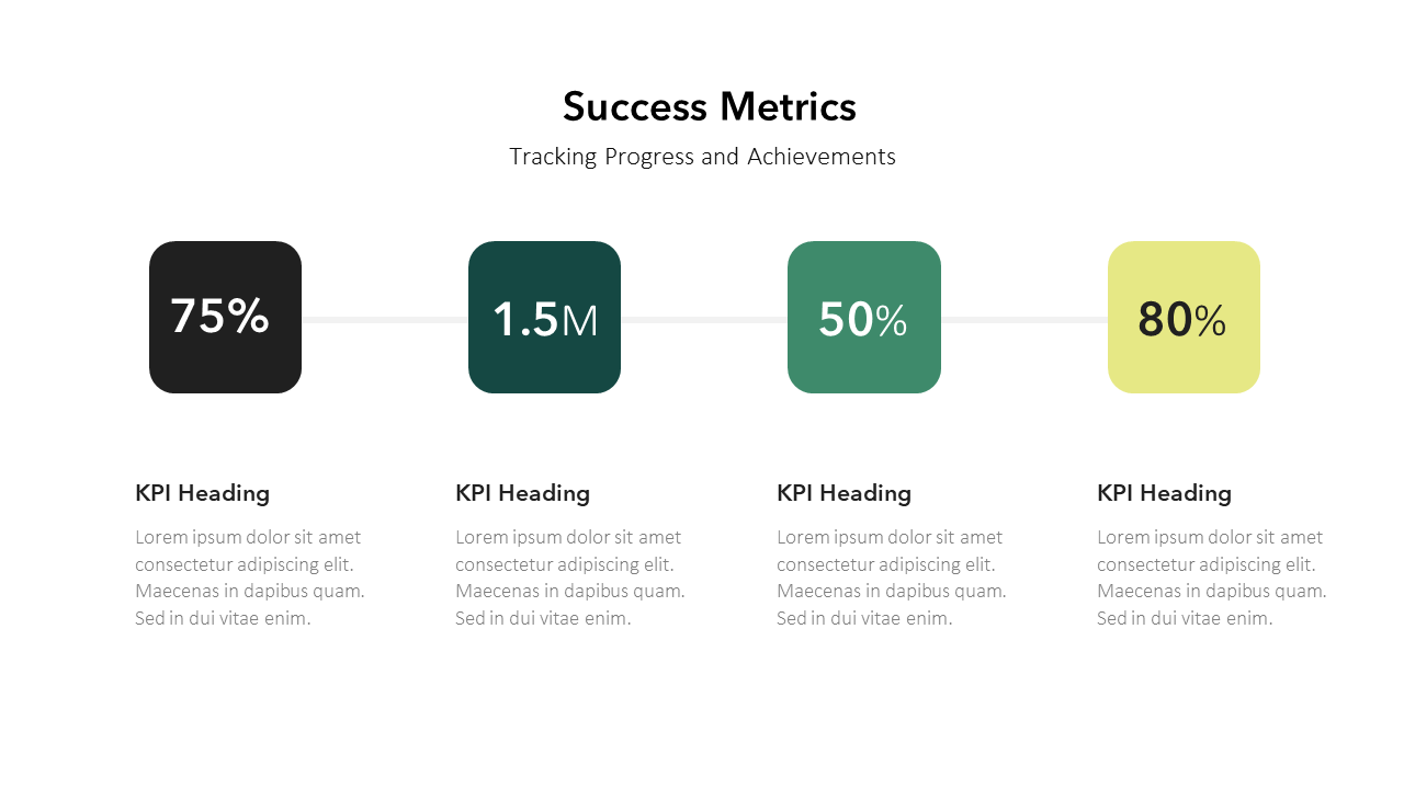 Success Metrics Slide | PowerPoint Slide Template