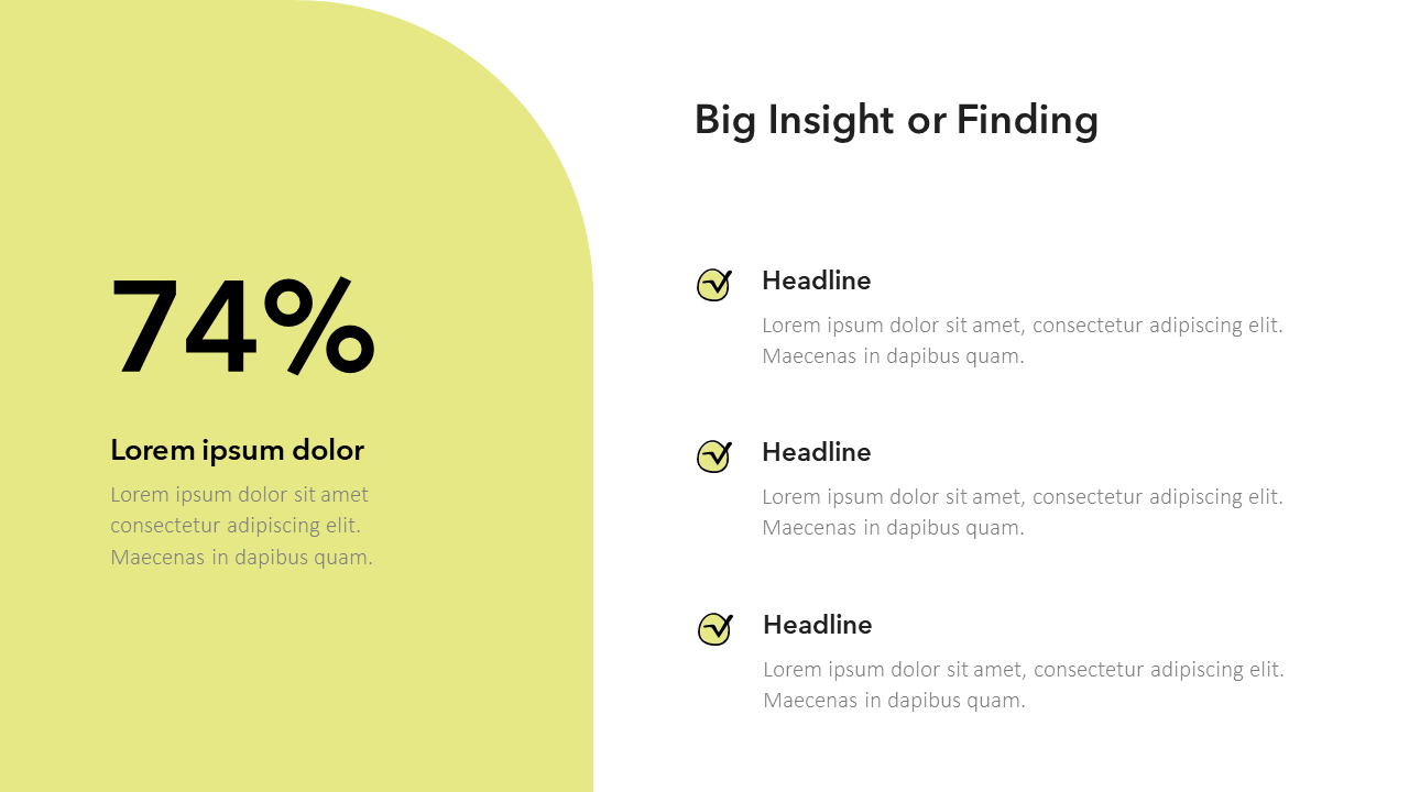 Statistic Slide Template