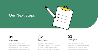 Our Next Steps Slide Template