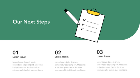 Our Next Steps Slide Template