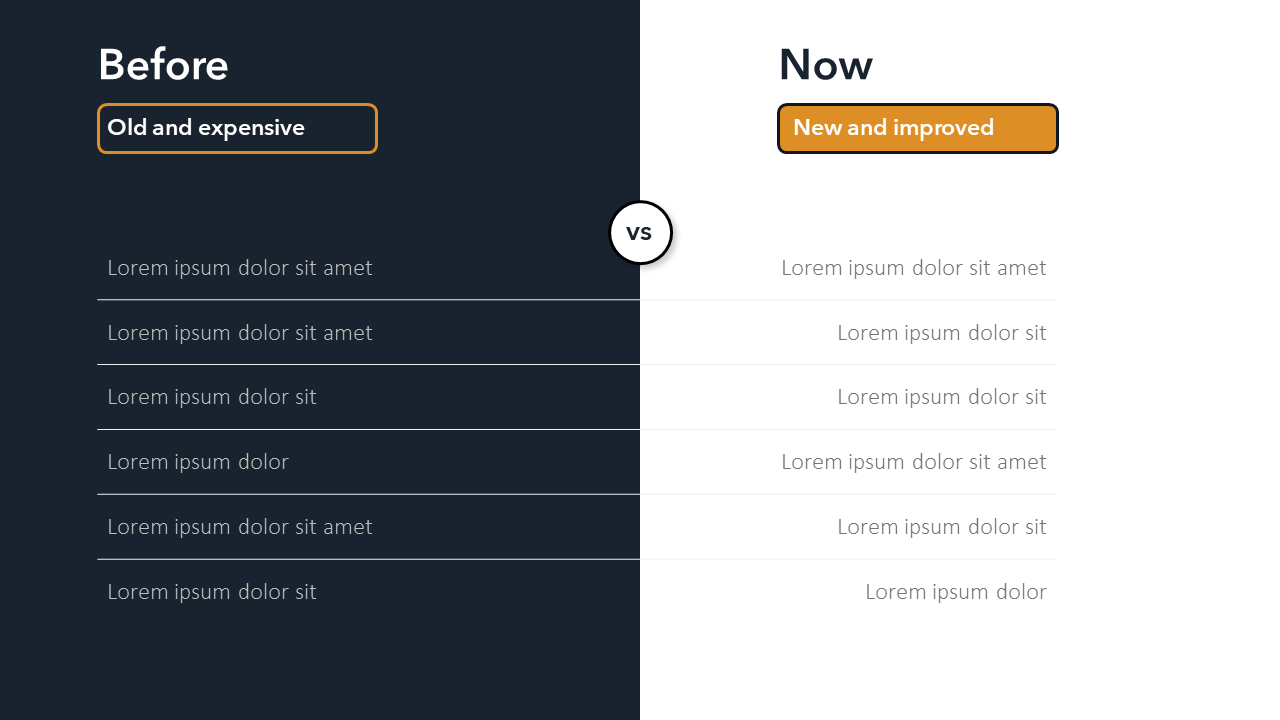 Before and After Slide Template