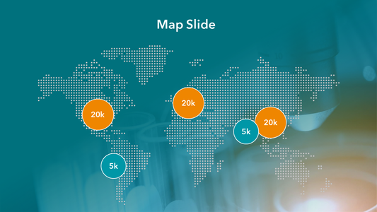 World Map Slide Template